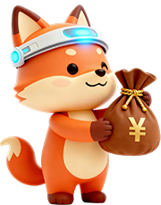 云算算闪电狐抱着钱袋